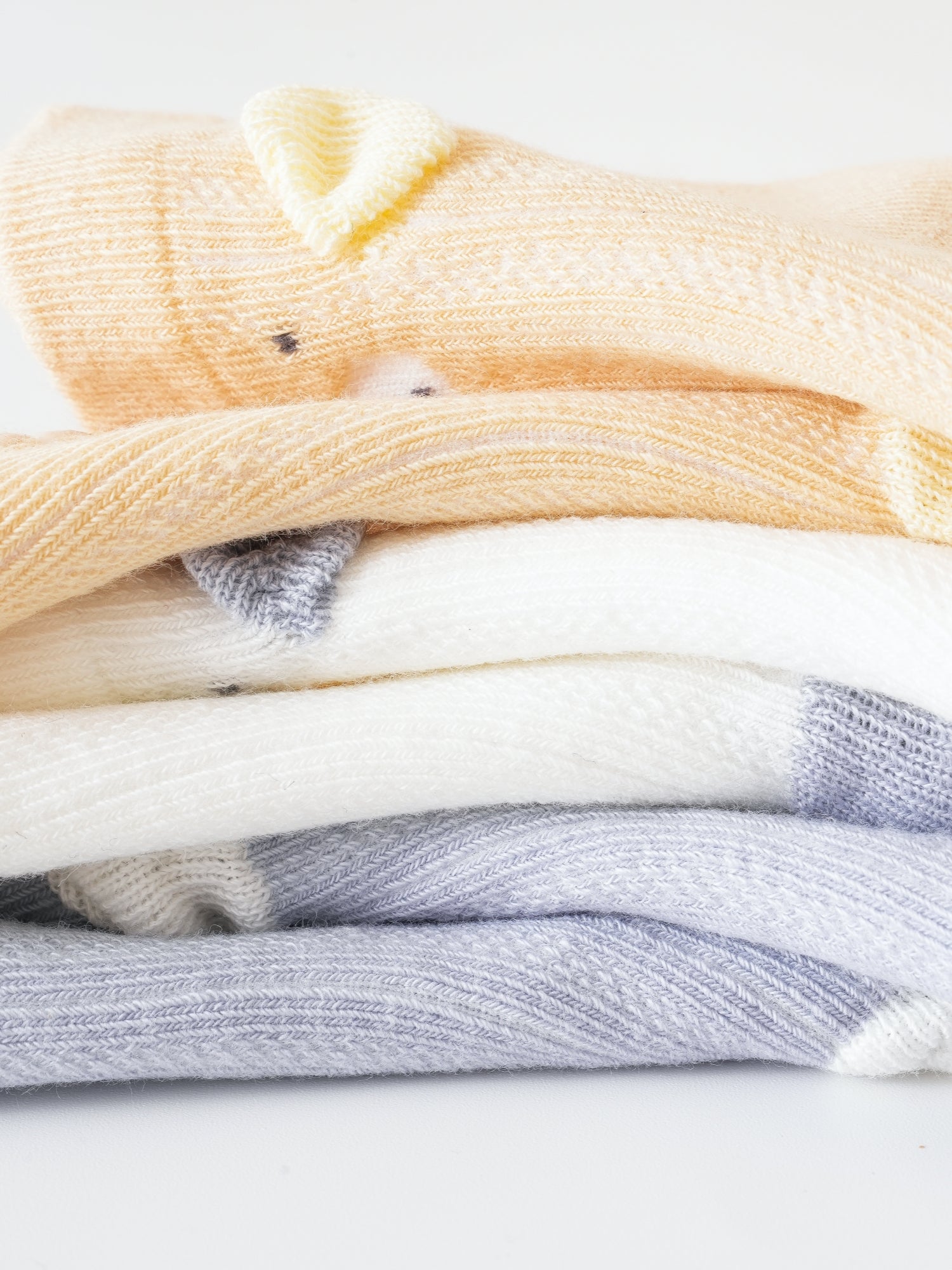 Babies' Non-Slip Mid Crew Socks-3 Pack