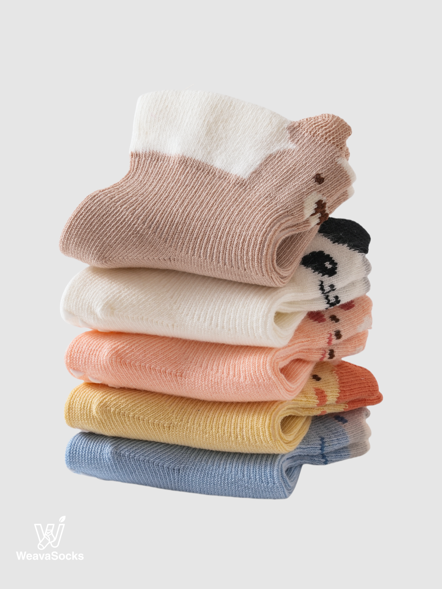 Babies' Pop-Out Pattern Grip Socks-3 Pack