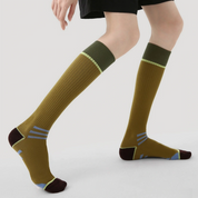 Women's Mild Compression Performance Sport Socks - product photo showing seamless stretch comfort