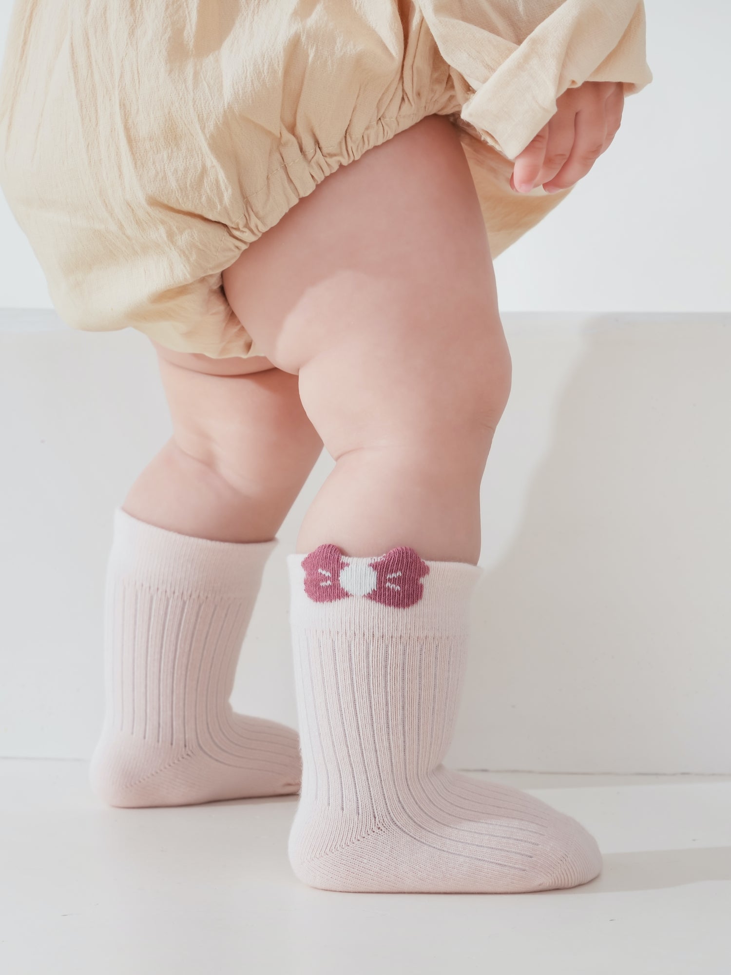 Babies' Ribbed Crew Socks-3 Pack
