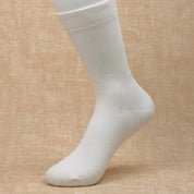 Women's 97% Cotton 6.6" Essential Crew Socks - product photo showing soft cotton comfort