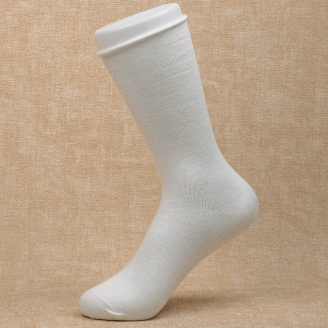 Women's 98% Cotton Rolled-Top Crew Socks
