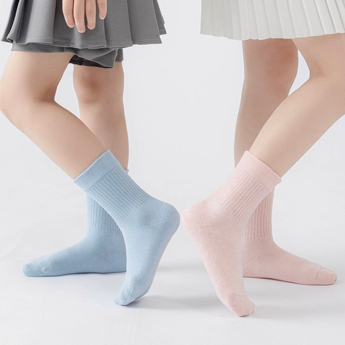 Kids' Soft Macaron 97% Long-Staple Cotton 4-Pack