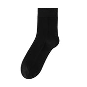 Men's 98% Cotton Heathered Business Crew Socks