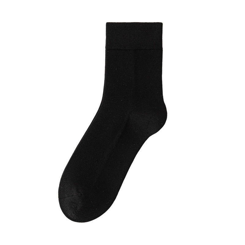 Men's 98% Cotton Heathered Business Crew Socks