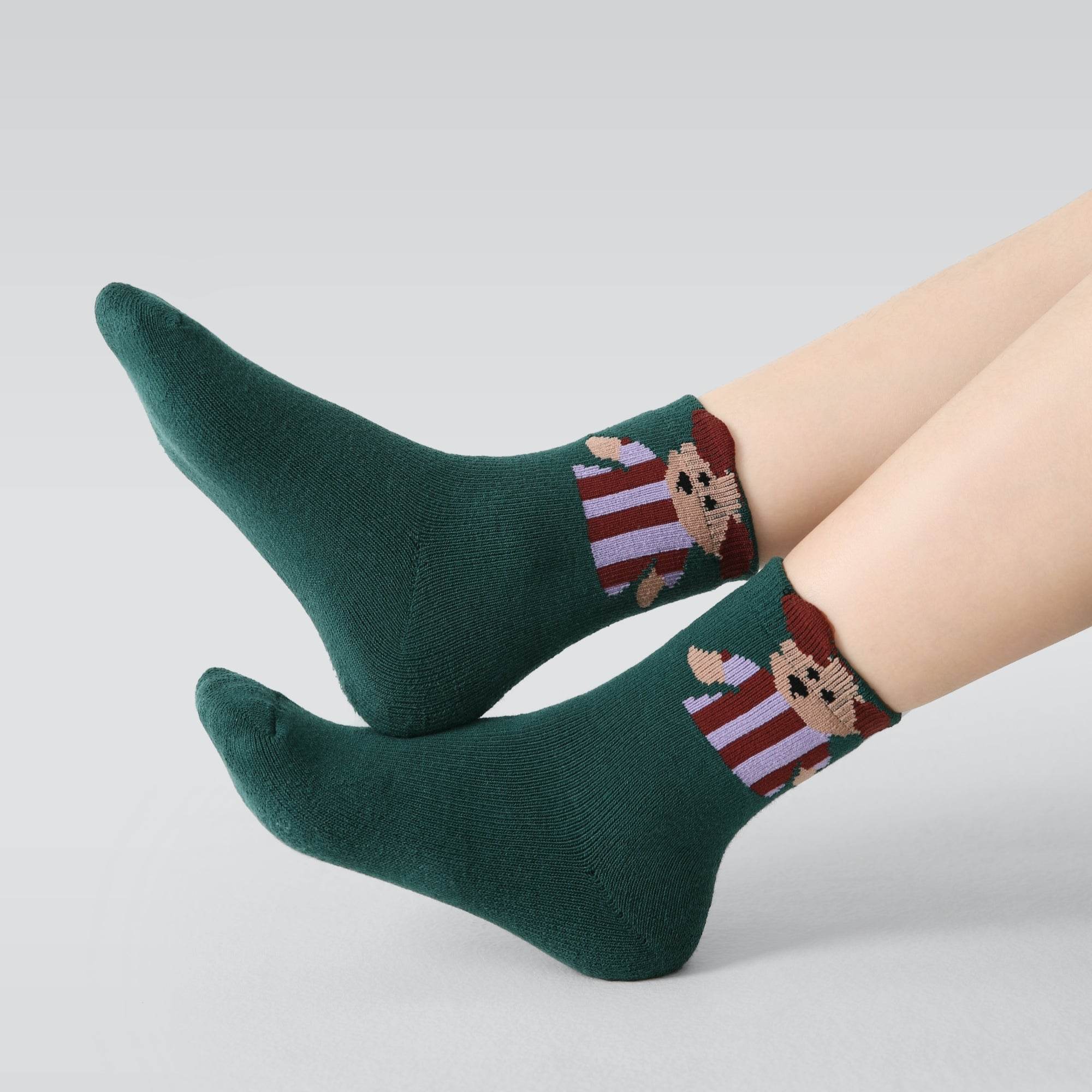 Kid's 3D Puppy Novelty Crew Socks - 5 Pairs - Weavasocks