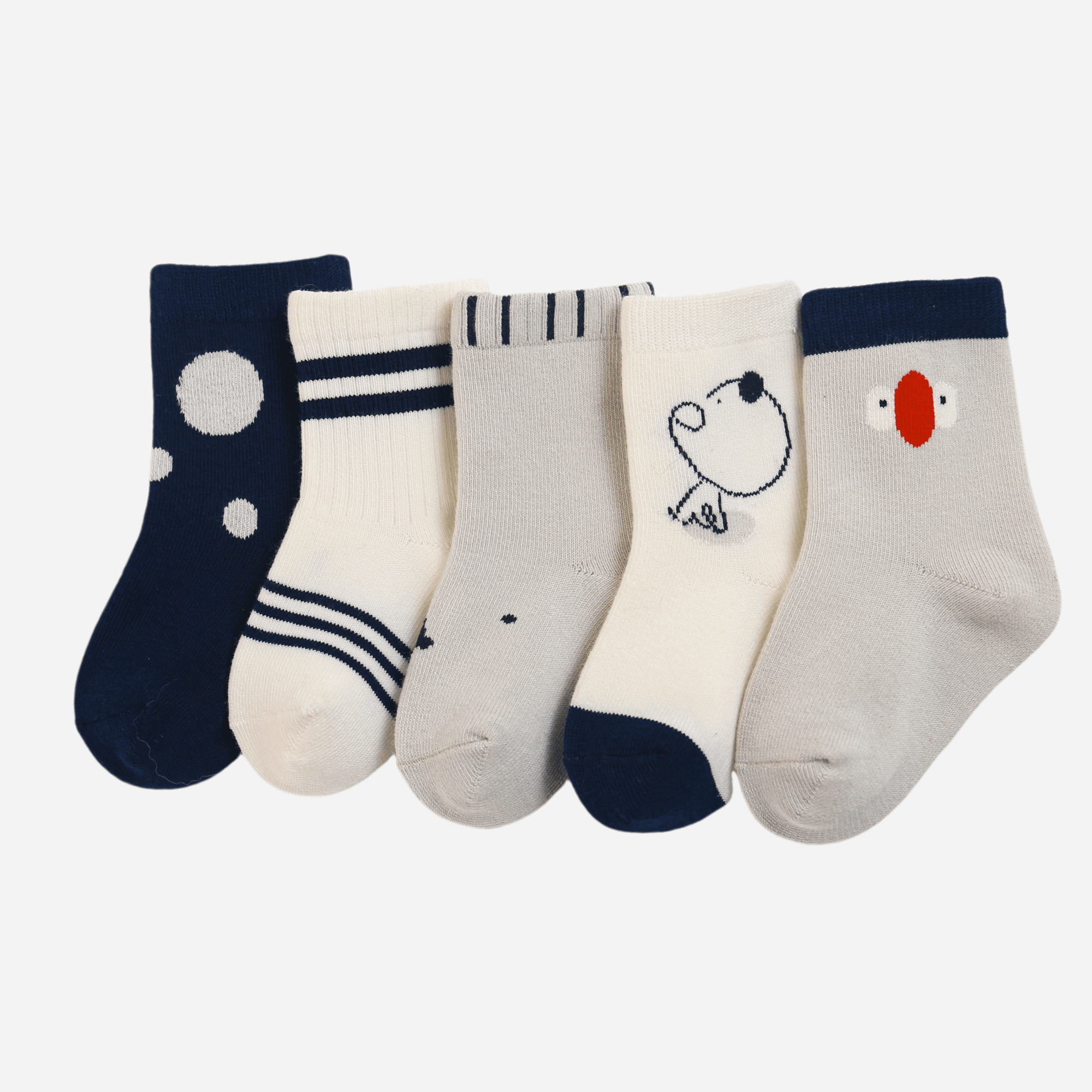 Babies' Combed Cotton Socks -5 Pack - Weavasocks
