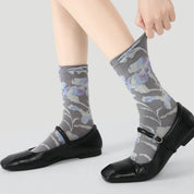 Textured Floral Socks