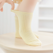 Baby’s Candy Pastel Solid Ribbed Socks 3-Pack