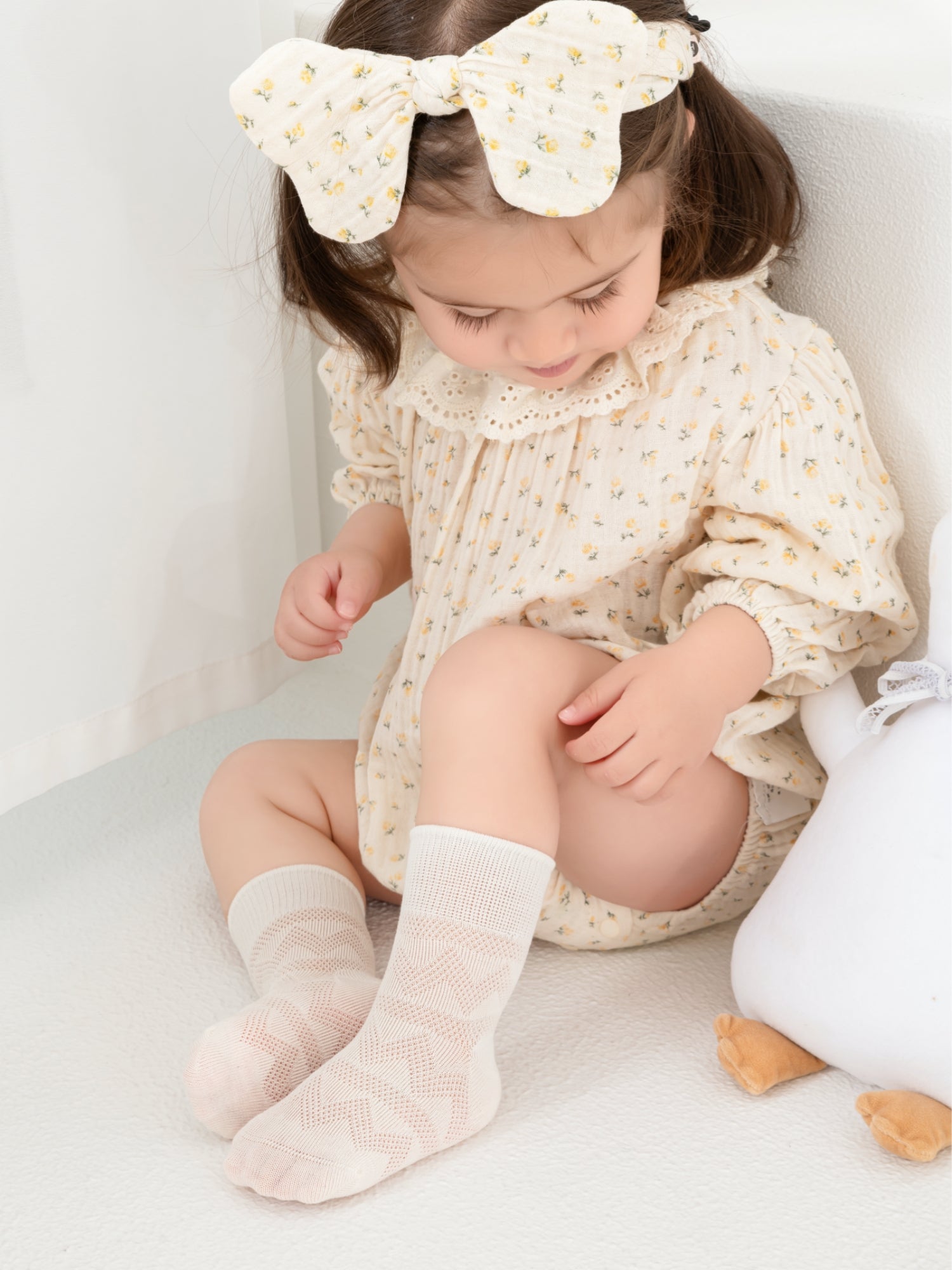 Babies' Ultra-Breathable Mesh Crew Socks-5 Pack
