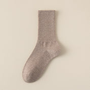 Women's Dual-Knit Cotton-Faced Wool-Lined Thermal Crew Socks