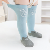 Baby’s Anti-Slip Knee Pad Crawling Socks 3-Pack