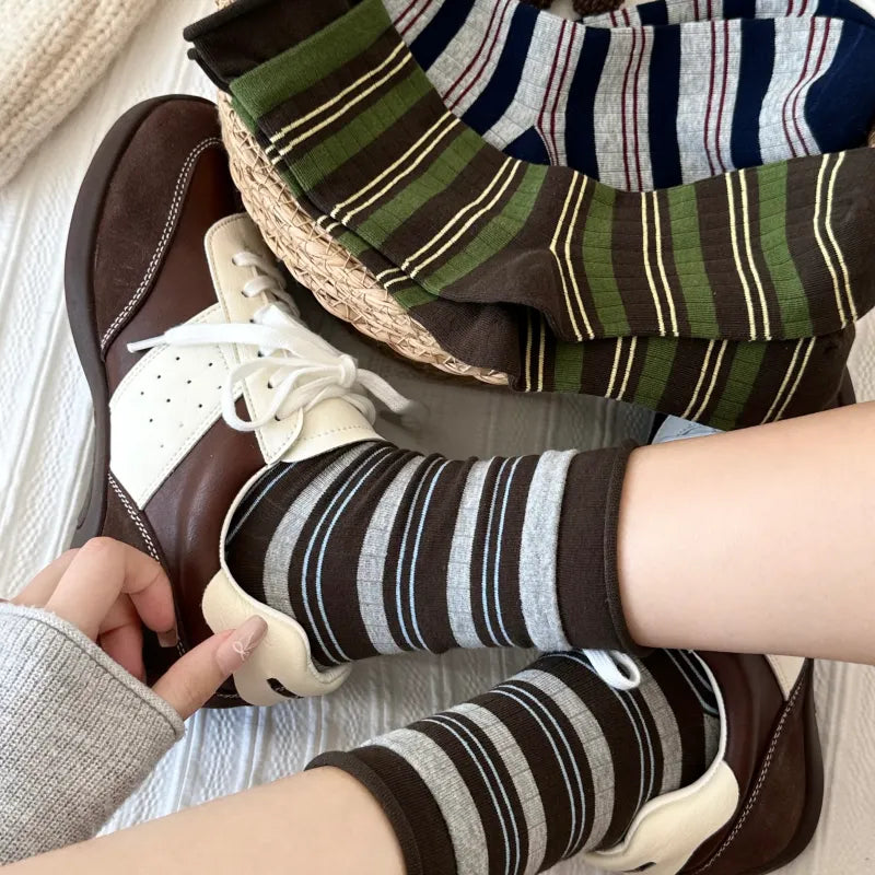 Stripe Crew Socks