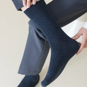 Men's 80% Cotton Drop-Needle Business Crew