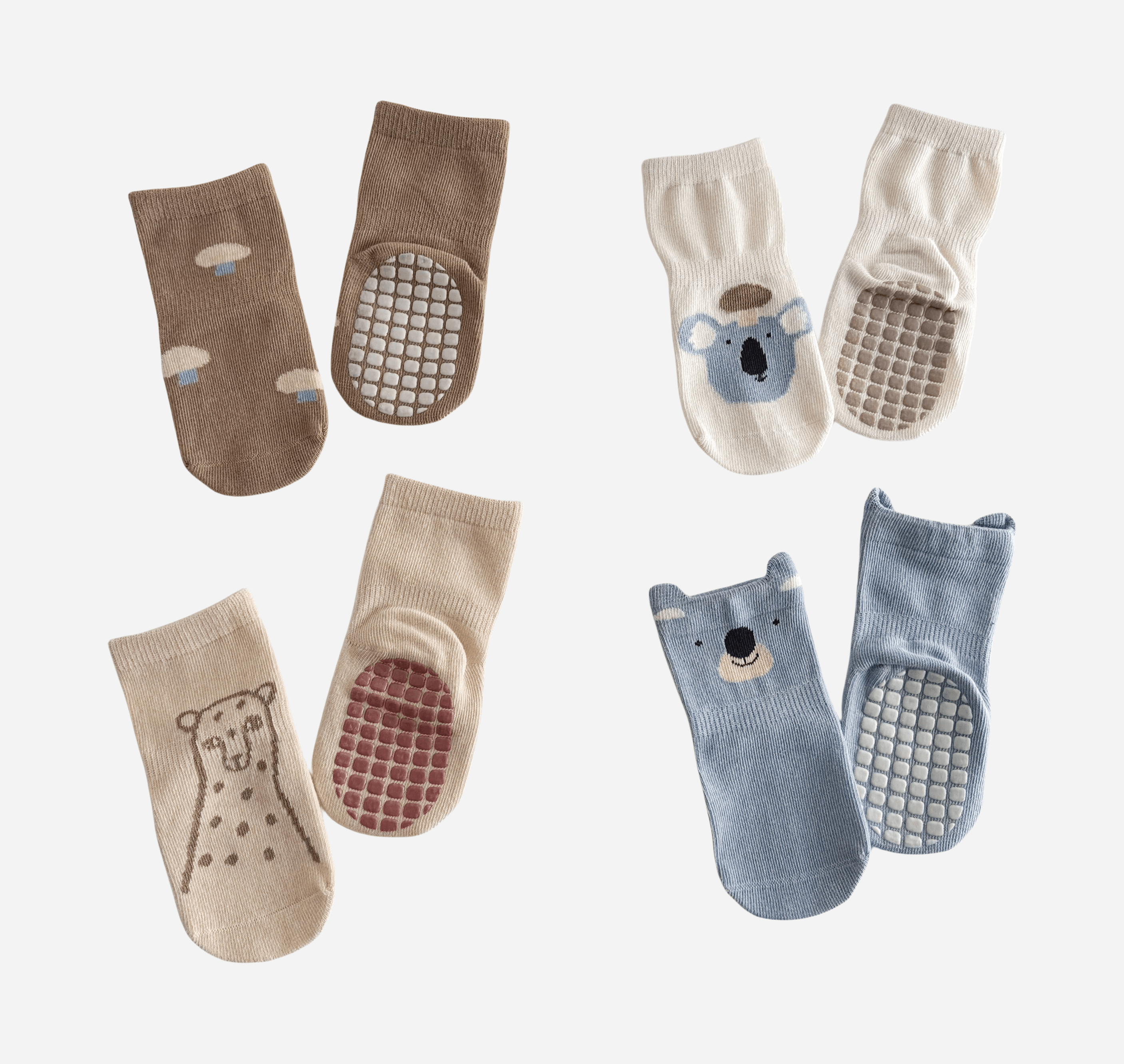 Babies Little Pumpkin Grip Socks-4 Pack - Weavasocks