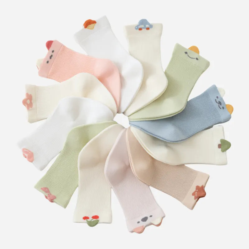 Babies Peekaboo Tab Socks-3 Pairs