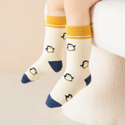Baby’s Cozy Playful Penguin Terry Crew Socks 3-Pack