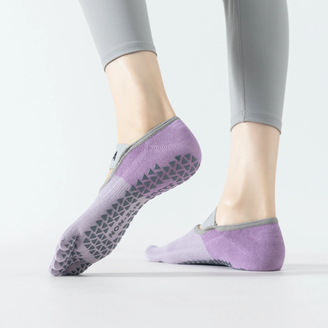 Women's 92% Mercerized Cotton Five-Toe Yoga Socks