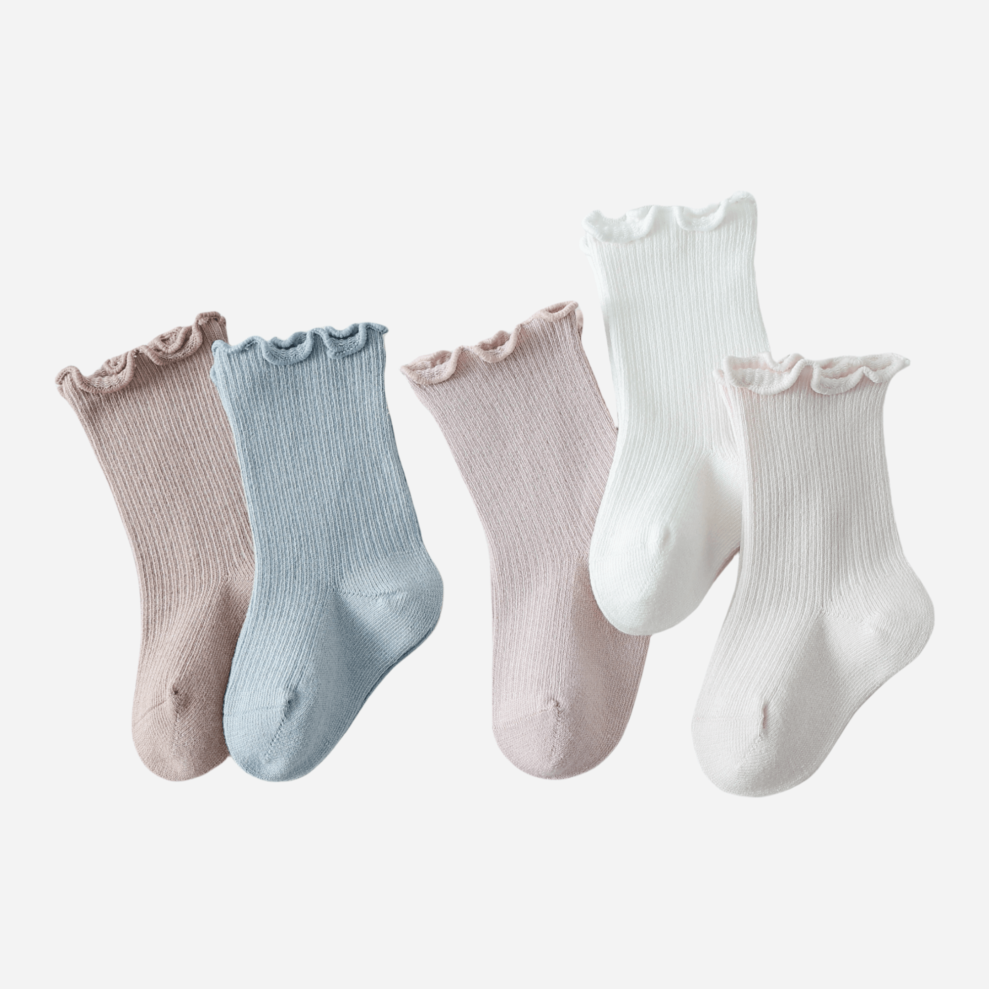 Babies The Ruffle Cuff Basics-3 pack - Weavasocks