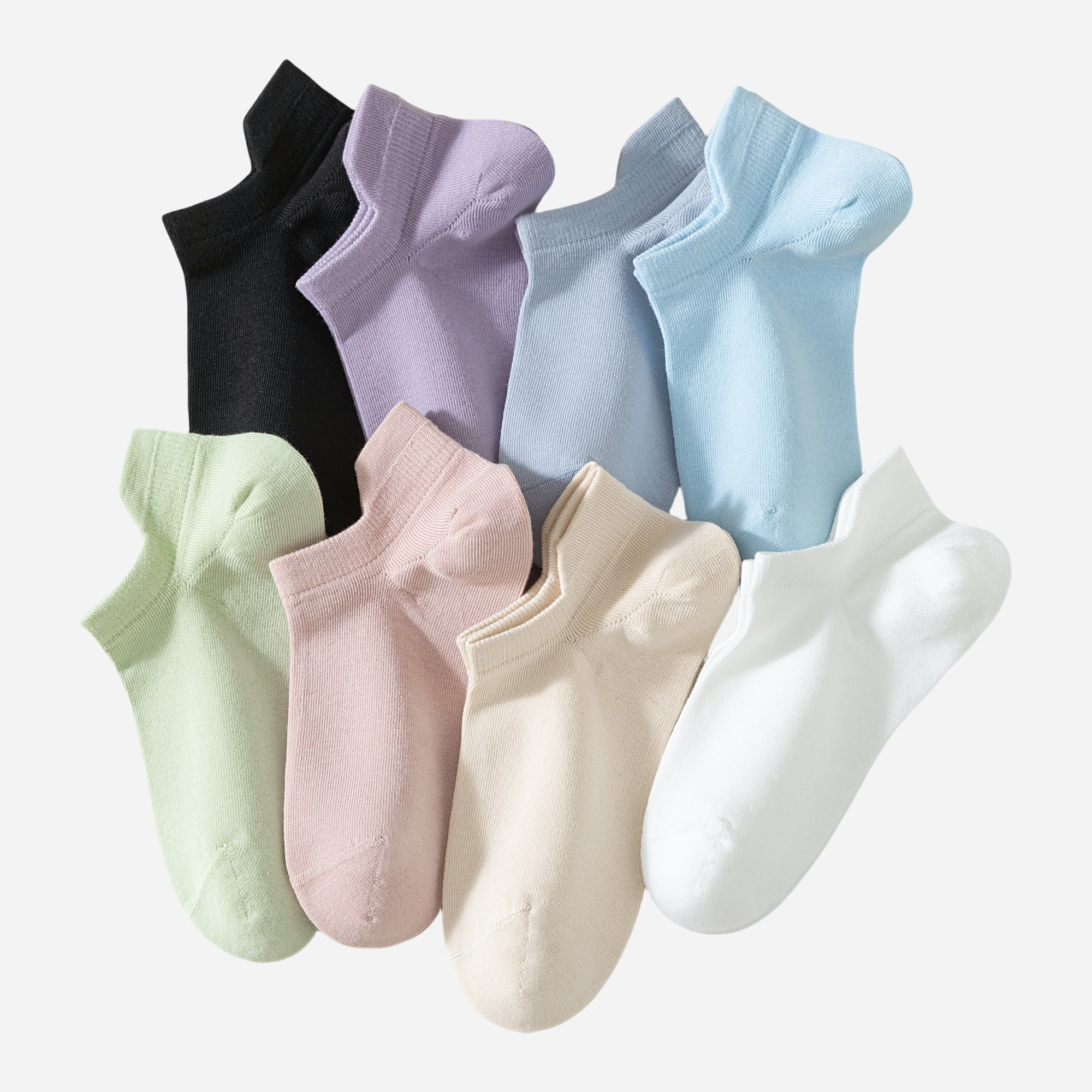 Women's Air-Cushion No-Show Socks-4 Pack