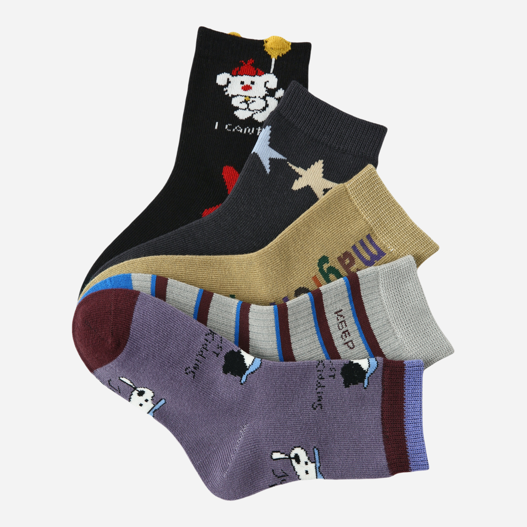 Kids' Graphic Star Doodles-5 Pack
