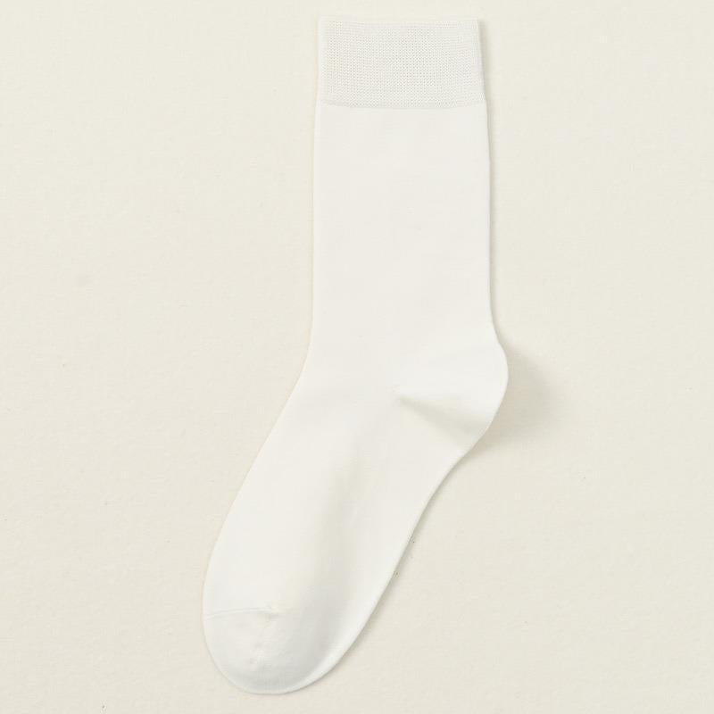 Men's 95% Silky Cotton Extended Business Crew Socks