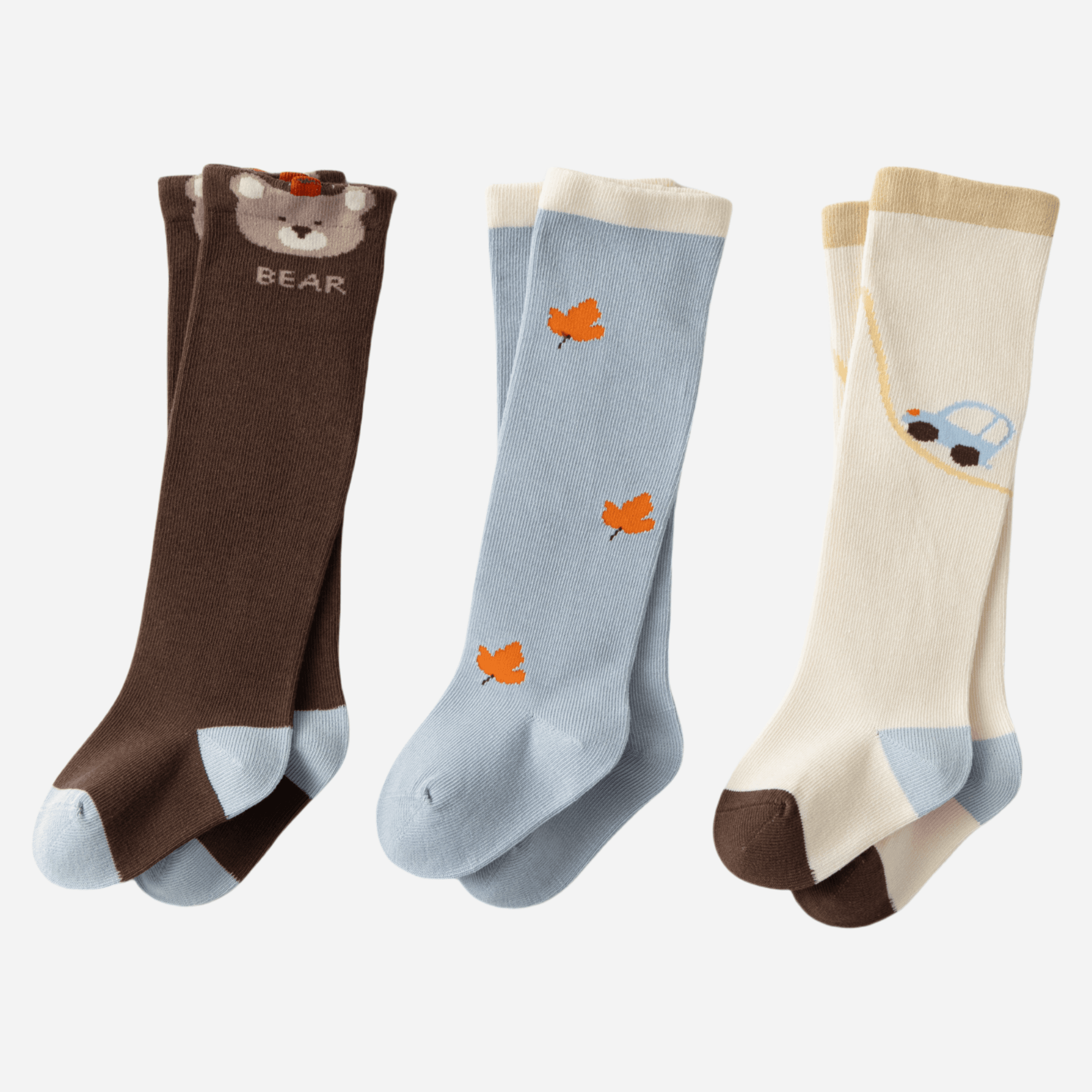 Babies The Autumn Getaway Knee-Highs-3 pack - Weavasocks