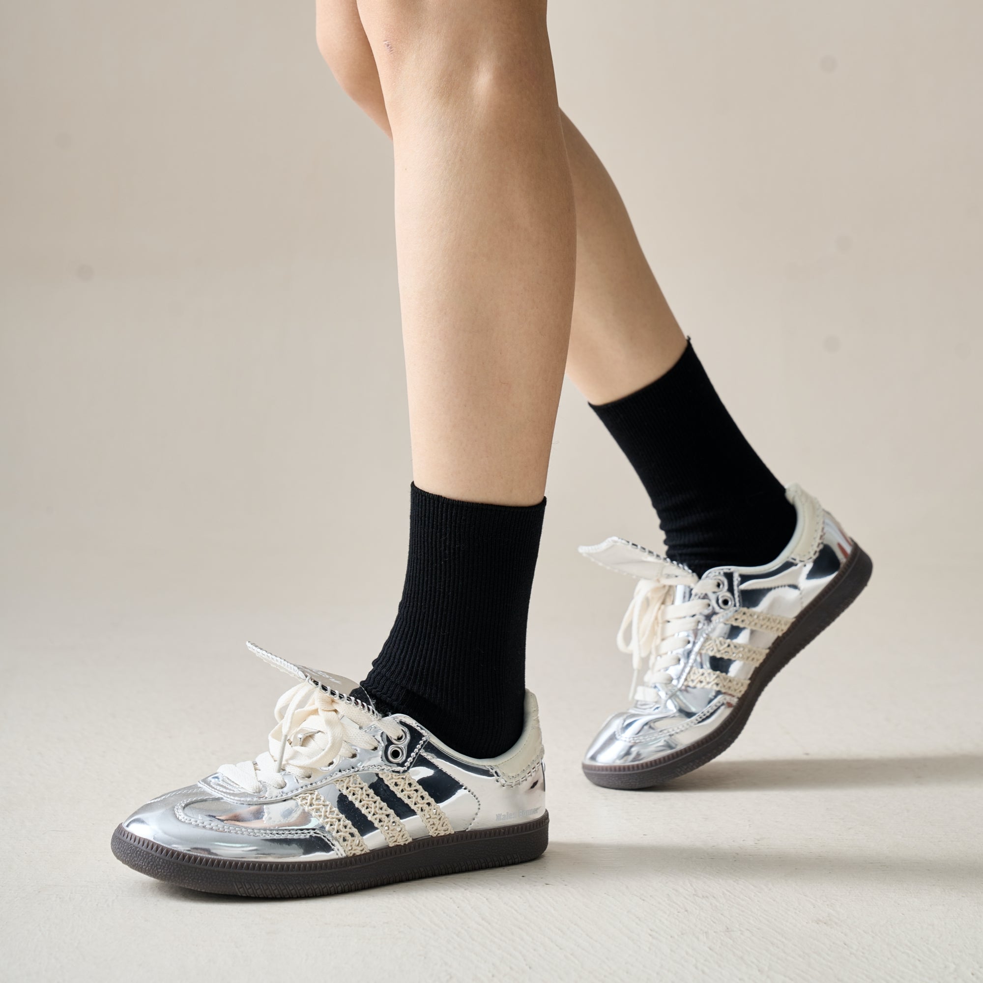 Women's Perfect Scrunch Ribbed Crew Socks - Single Pair