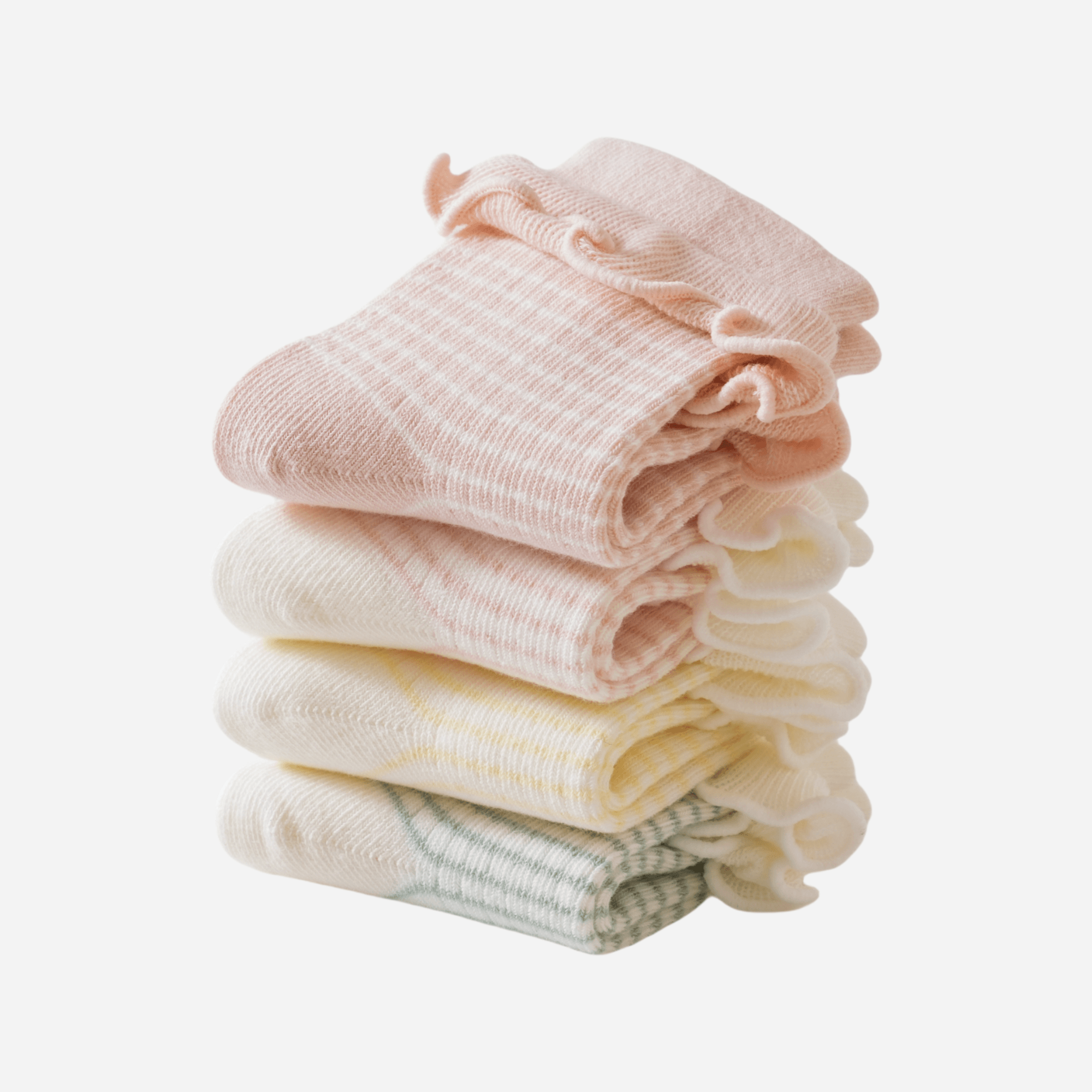 Babies' Ruffled Crew Socks-4 Pack - Weavasocks