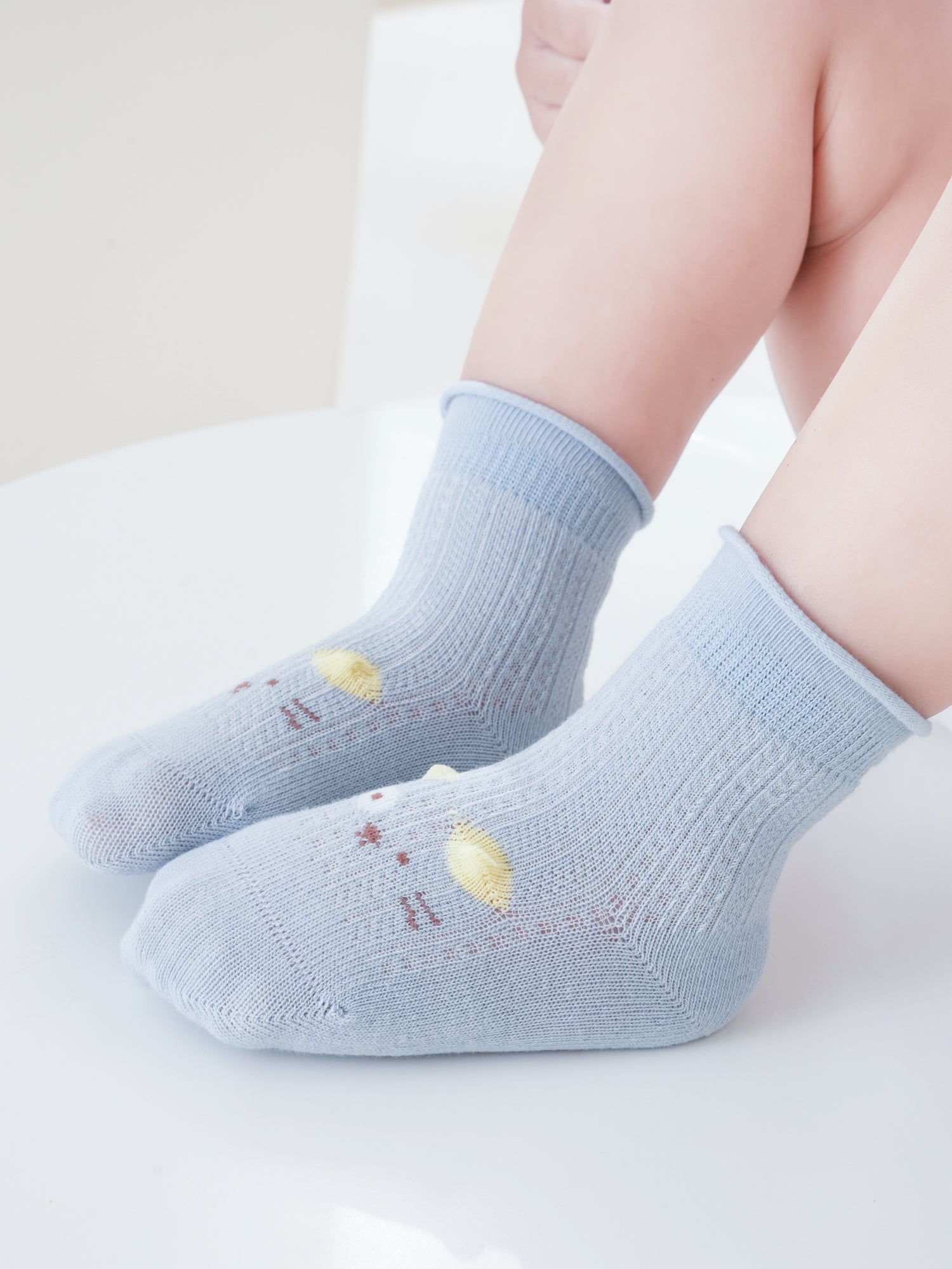 Babies' Ankle Socks with Perky 3D Ears-1 Pack