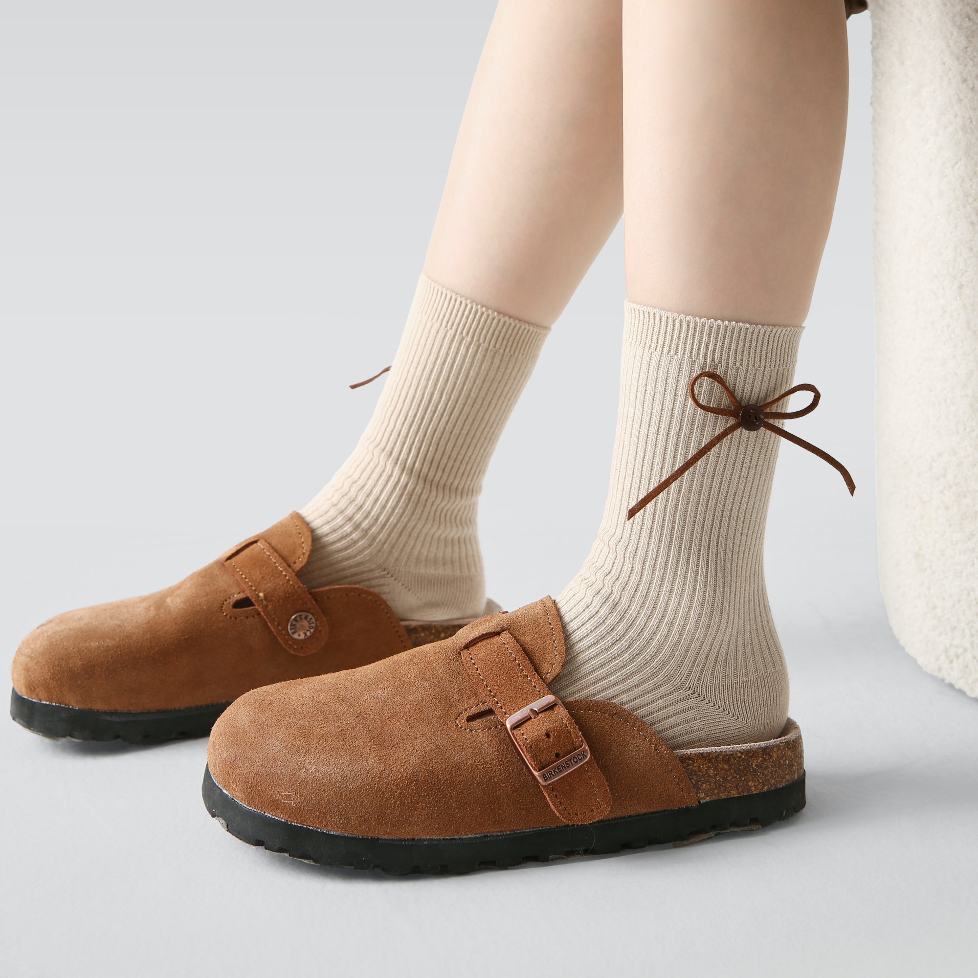 Kid's Sweet Earthy Ribbed Socks - 3 Pairs
