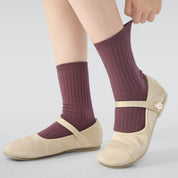Kid's Classic Solid Color Ribbed Socks D - 5 Pairs - Weavasocks