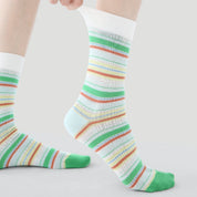 Women's Retro Modern Lurex Crew Socks (3-Pack) - sock set showing secure grip comfort