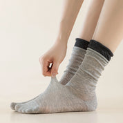 Women's Ultra-Thin "Airy" Rolled Cuff Slouch Socks