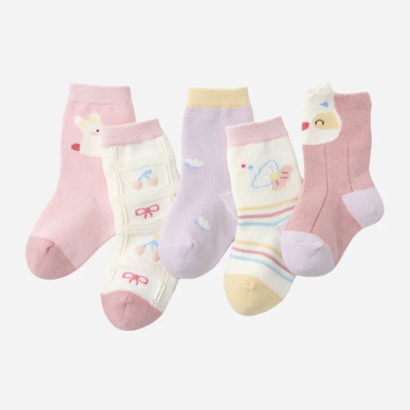 Babies The Spring Blossom Socks-5 Pairs