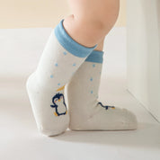 Baby’s Happy Penguin Cotton Crew Socks 4-Pack