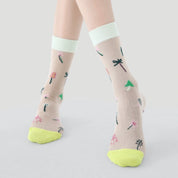 Women's Mesh Crew Socks (3-Pack) - sock set showing breathable mesh comfort