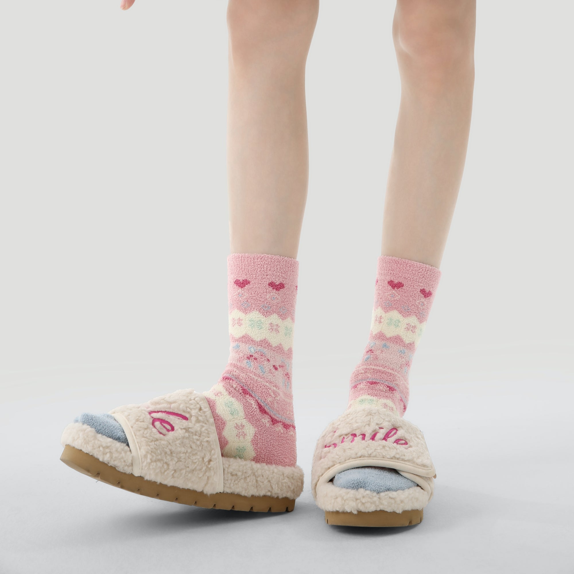 Women's Holiday Fair Isle Cozy Socks - 3 pairs