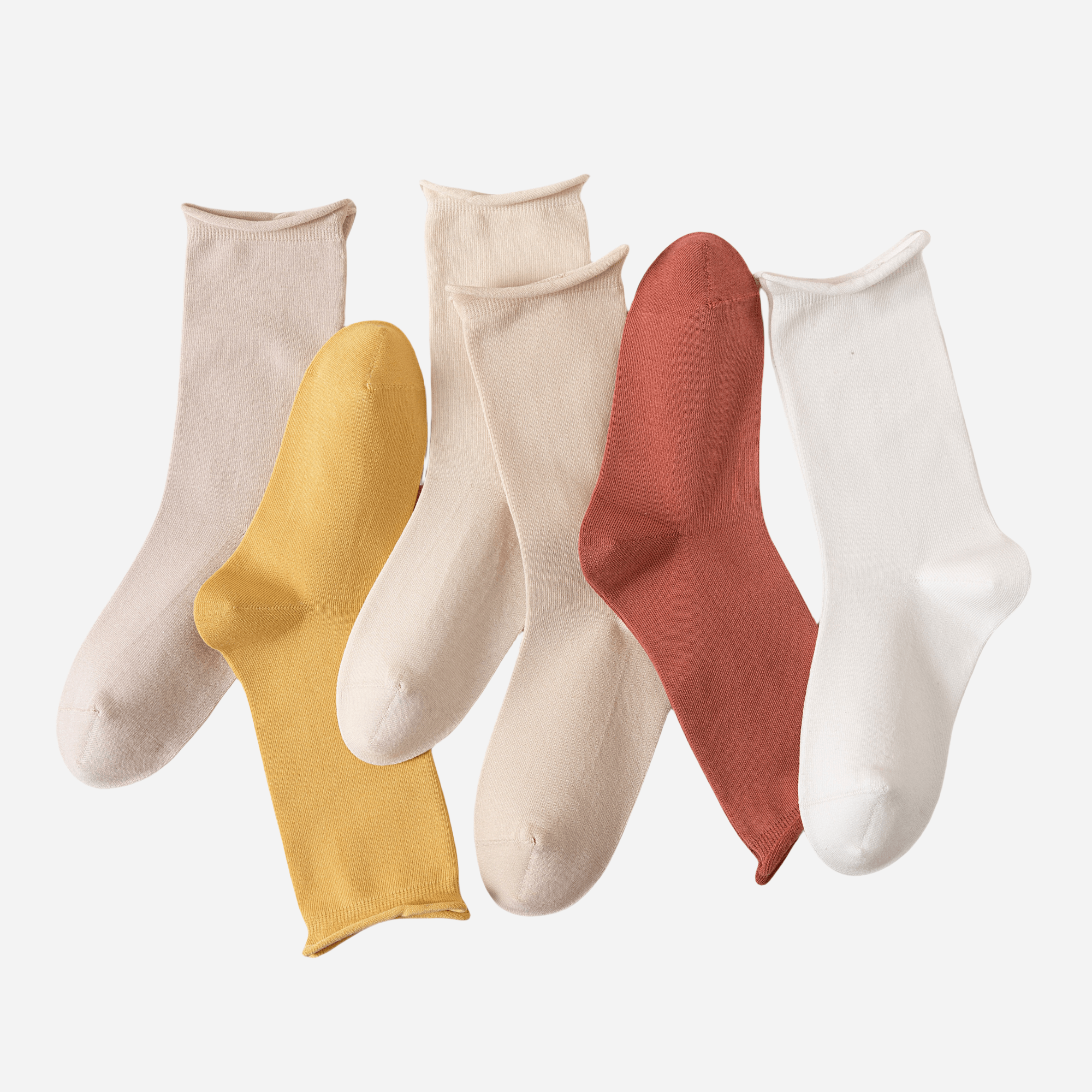 Women's The Soft Roll Comfort Crew-5 Pack - Weavasocks