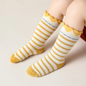 Baby’s Happy Flower & Ruffle Cotton Crew Socks 4-Pack