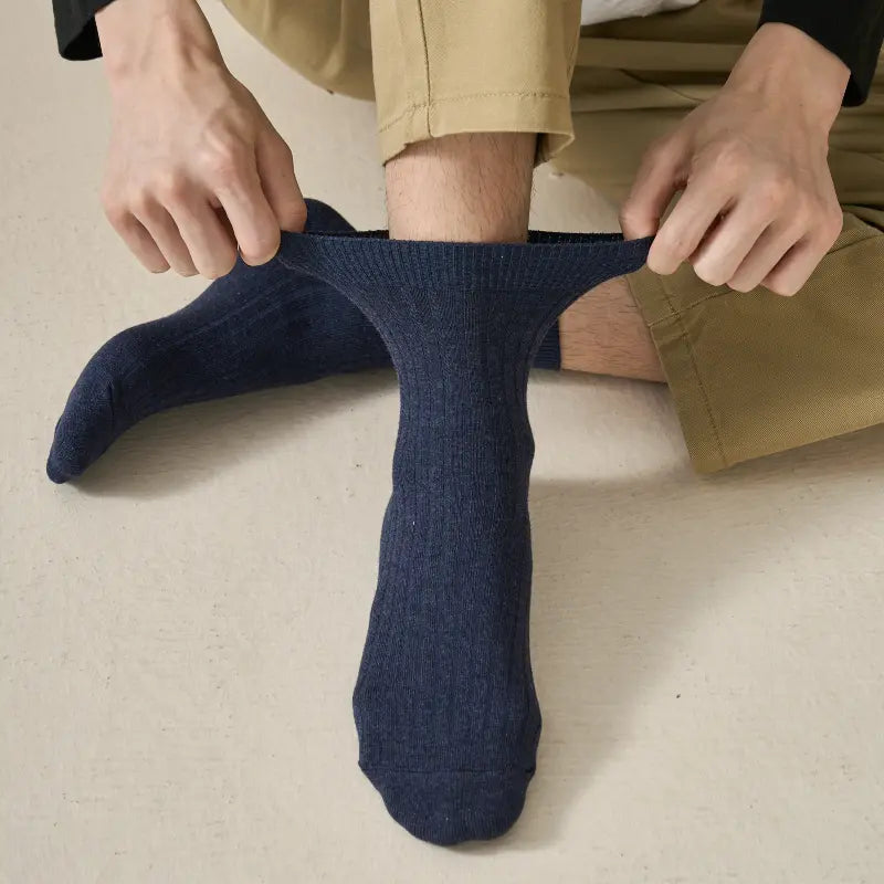Men's Classic Ribbed Cotton Socks