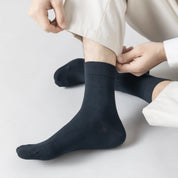 Men's 98% Premium Cotton Business Crew Socks