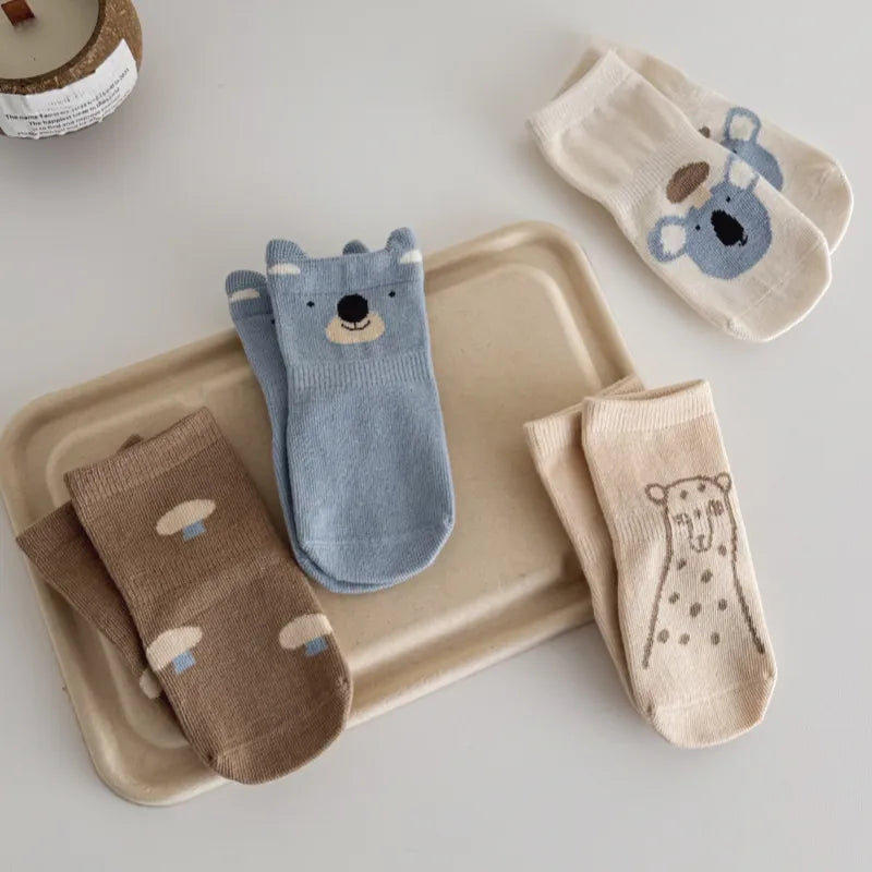 Babies Little Pumpkin Grip Socks-4 Pairs