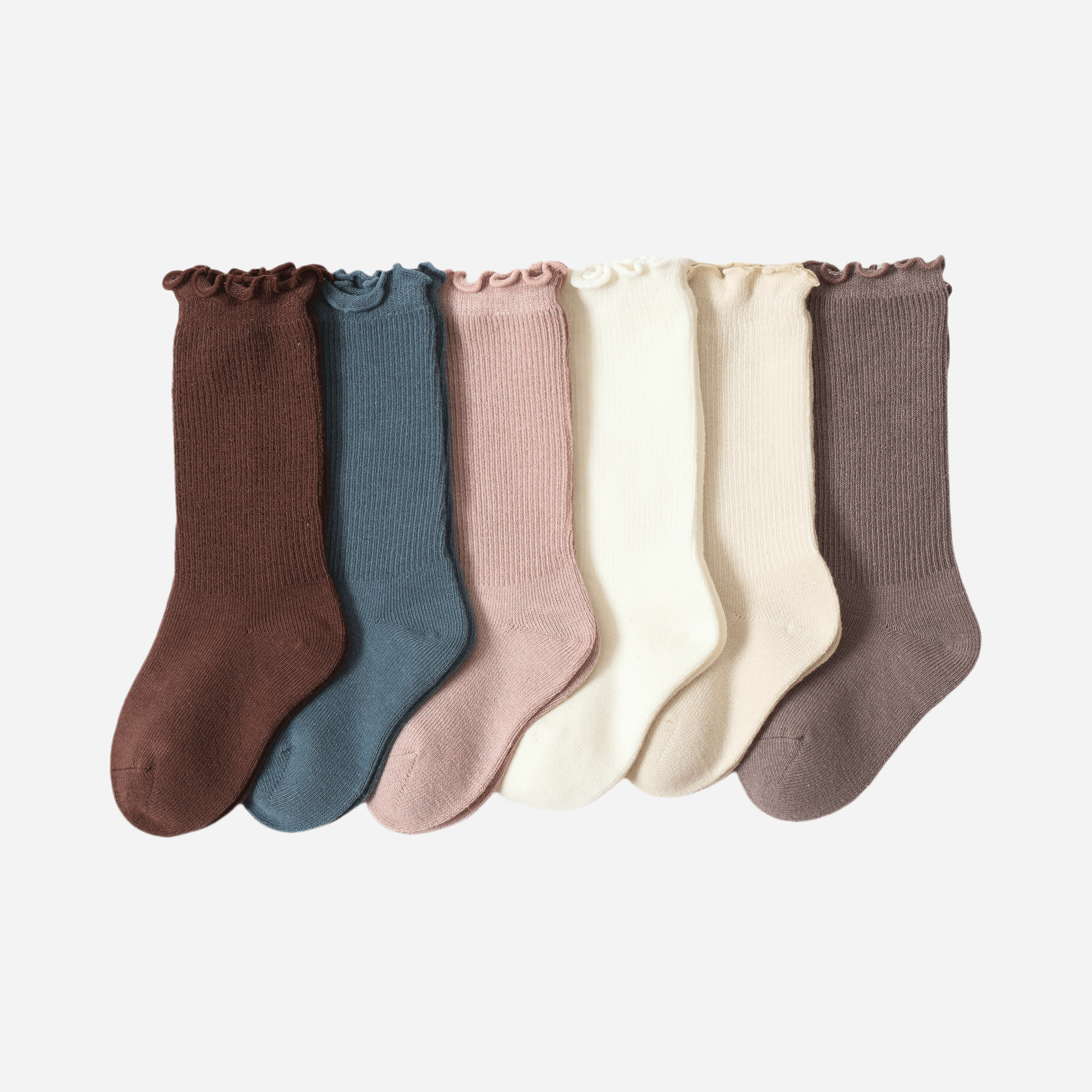 Babies The Ruffle Trim Ribbed Socks-4 pack - Weavasocks