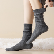 41% Wool Brushed "Fuzzy" Slouch Socks