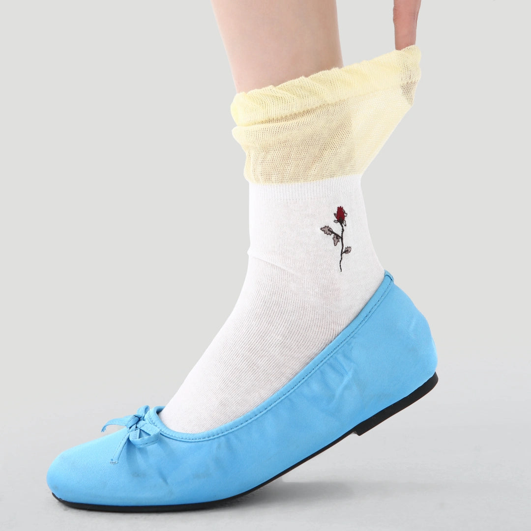 Women's Color-Block Mesh Crew Socks (3-Pack) - sock set showing breathable mesh comfort