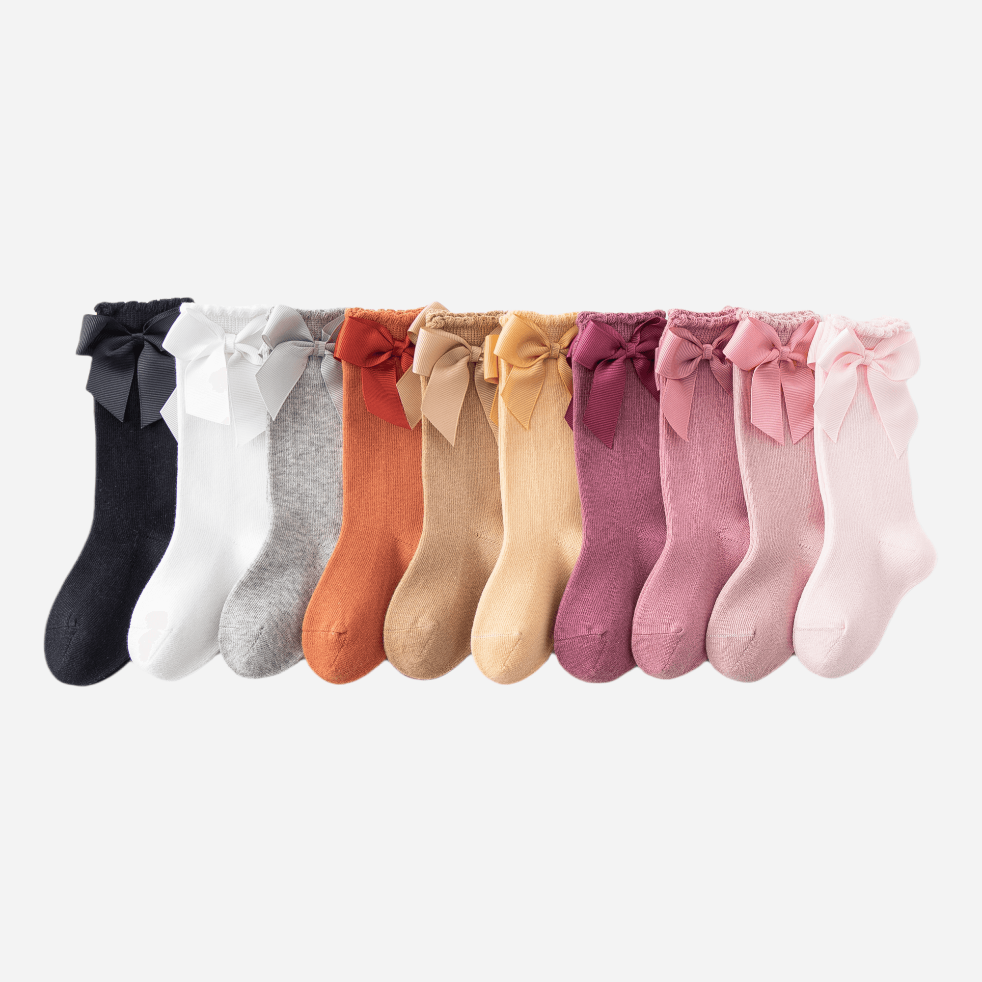 Babies The Grand Bow Knee-Highs-3 pack - Weavasocks