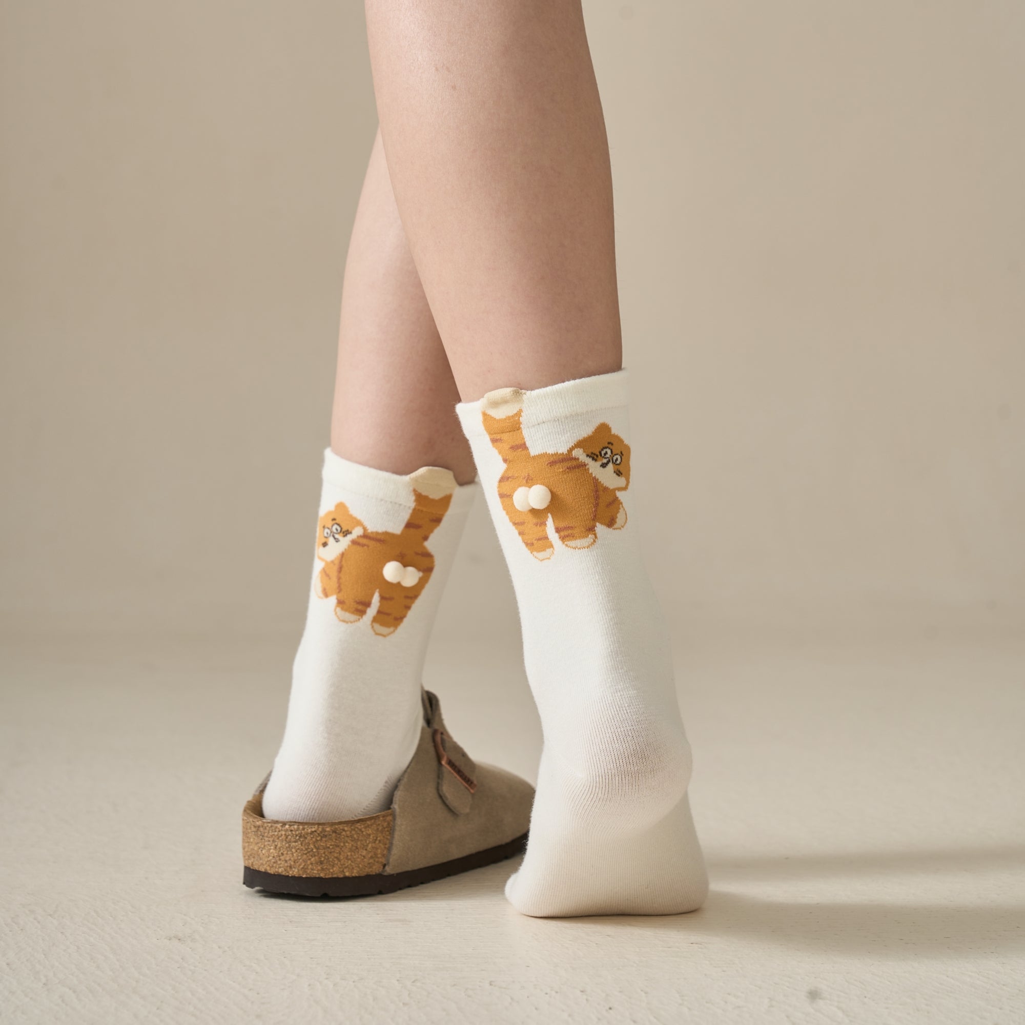 Women's Cute 3D Novelty Animal Socks - Single Pair