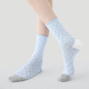 Women's Lurex Shimmer Mesh Crew Socks (3-Pack) - sock set showing breathable mesh comfort