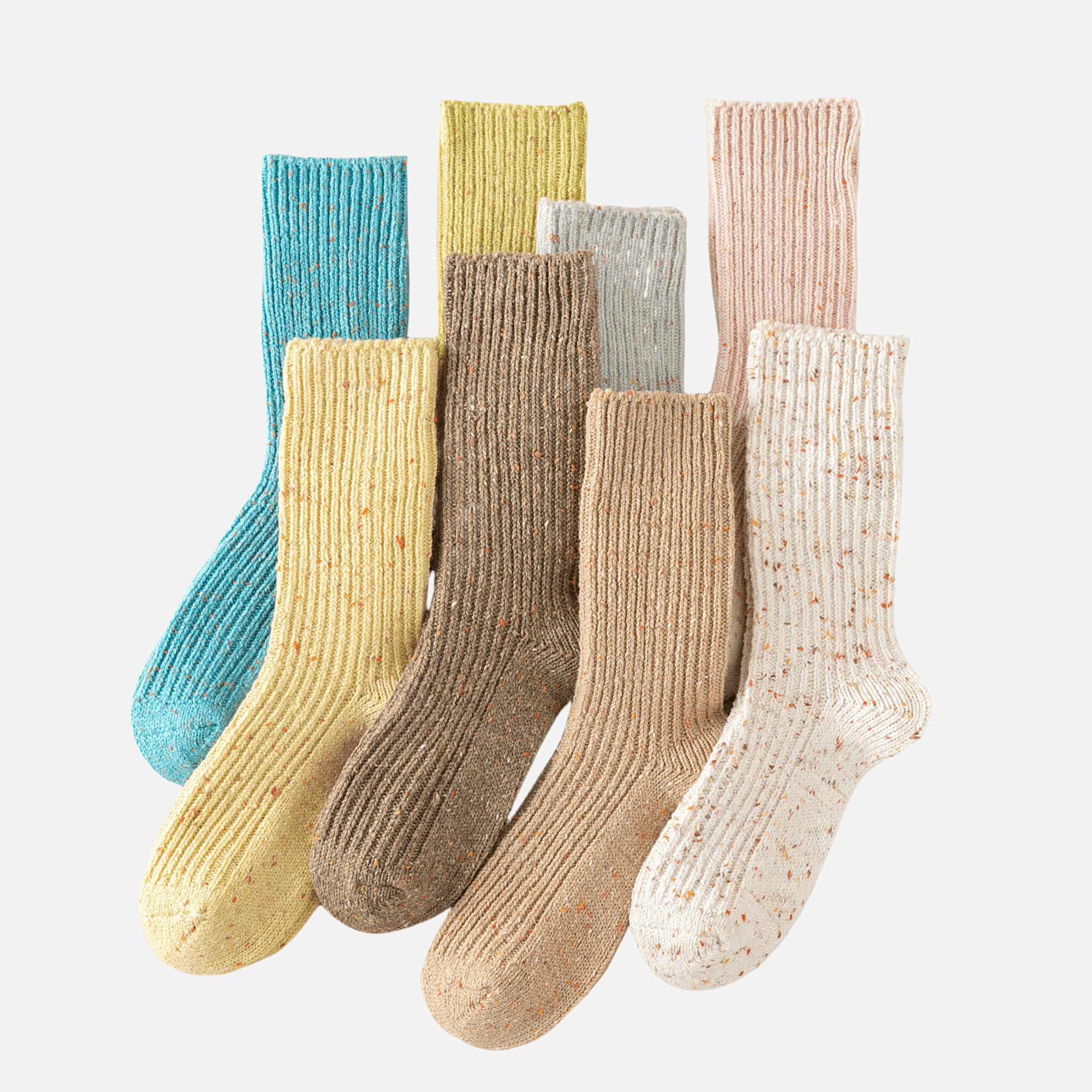 Women's Fireside Flecked Socks-5 Pack - Weavasocks